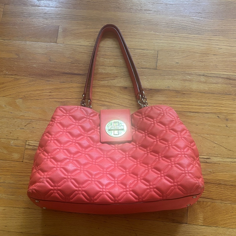 Kate Spade Orange Quilted Bag